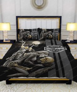 Harley Davidson Bedding Set Cover Design 3D - NML291