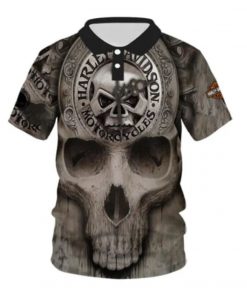 Harley Davidson Polo Design 3D Full Printed Sizes S - 5XL NABK287