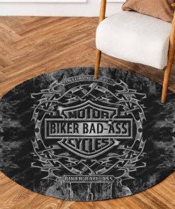 Harley Davidson Motorcycle Round Rug NABH27S