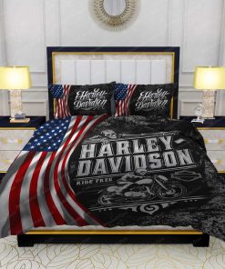 Harley Davidson Bedding Set Cover Design 3D - NML296