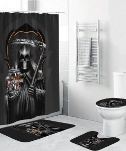 Harley Davidson Motorcycle Bathroom Decor Set NABK328