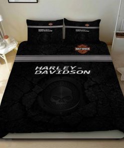 Harley Davidson Bedding Set Cover Design 3D - NABD504