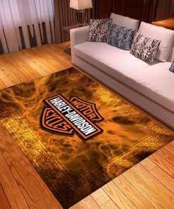 Harley Davidson Motorcycle Rug Home Floor Decor NABD194