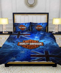 Harley Davidson Bedding Set Cover Design 3D - NABD529