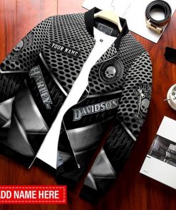 Harley Davidson Custom Name Bomber Jacket Design 3D Full Printed NABS236