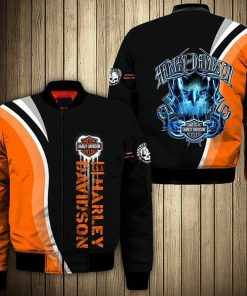 Harley Davidson Bomber Jacket Design 3D Full Printed NG231221