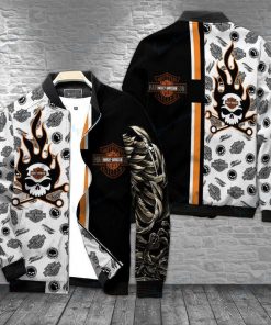 Harley Davidson Bomber Jacket Design 3D Full Printed NAIA406