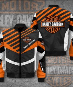 Harley Davidson Bomber Jacket Design 3D Full Printed NABL232