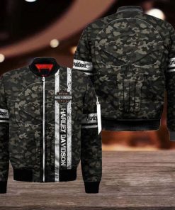 Harley Davidson Bomber Jacket Design 3D Full Printed A031550