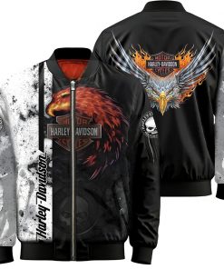 Harley Davidson Bomber Jacket Design 3D Full Printed NABH16S