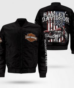 Harley Davidson Bomber Jacket Design 3D Full Printed NABR253