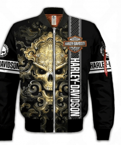 Harley Davidson Bomber Jacket Design 3D Full Printed NABQ233K