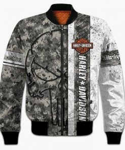 Harley Davidson Bomber Jacket Design 3D Full Printed NABG360S