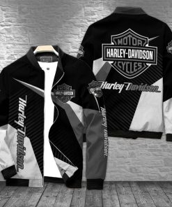 Harley Davidson Bomber Jacket Design 3D Full Printed NABG99