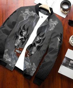 Harley Davidson Bomber Jacket Design 3D Full Printed NABK250
