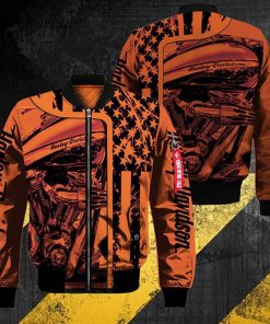 Harley Davidson Bomber Jacket Design 3D Full Printed NAQA529