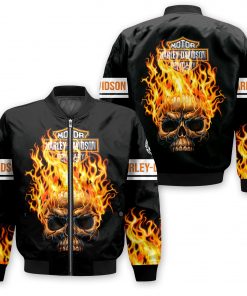 Harley Davidson Bomber Jacket Design 3D Full Printed NAQA526G
