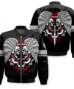 Harley Davidson Bomber Jacket Design 3D Full Printed NMTM347F