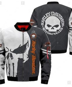 Harley Davidson Bomber Jacket Design 3D Full Printed NANA44
