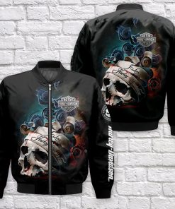 Harley Davidson Bomber Jacket Design 3D Full Printed NANA436K