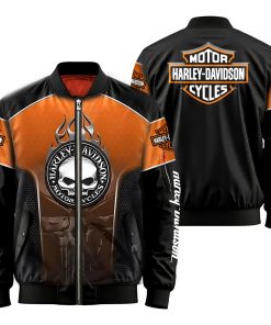 Harley Davidson Bomber Jacket Design 3D Full Printed NANA43