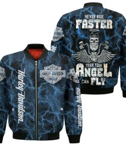 Harley Davidson Bomber Jacket Design 3D Full Printed NMHN092F