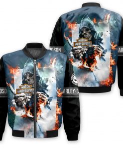 Harley Davidson Bomber Jacket Design 3D Full Printed NAXA351M