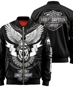 Harley Davidson Bomber Jacket Design 3D Full Printed NAKA06R
