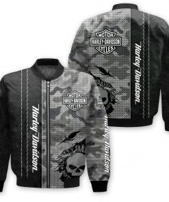 Harley Davidson Bomber Jacket Design 3D Full Printed NAIA408