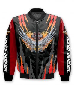 Harley Davidson Bomber Jacket Design 3D Full Printed NAPA01T