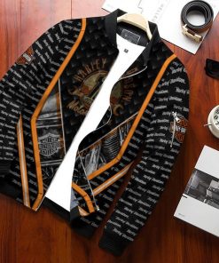 Harley Davidson Bomber Jacket Design 3D Full Printed NMHN178