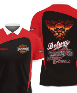 Harley Davidson Custom Name Polo Design 3D Full Printed Sizes S - 5XL NABB128