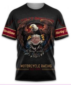 Harley Davidson T-Shirt Design 3D Full Printed Sizes S - 5XL - NABC167D