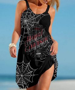 Harley Davidson Beach Dress Design 3D Full Printed Size S - 5XL-NABB329