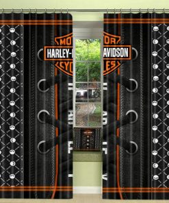 Harley Davidson Curtain Design 3D Full Printed NABB374