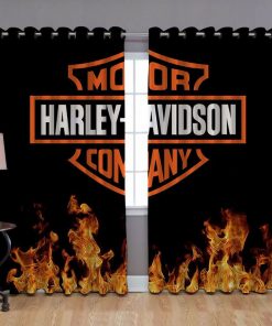 Harley Davidson Curtain Design 3D Full Printed NABB368