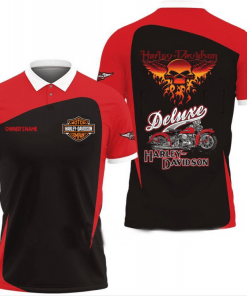 Harley Davidson Custom Name Polo Design 3D Full Printed Sizes S - 5XL NABB131