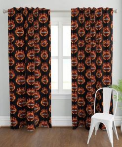 Harley Davidson Curtain Design 3D Full Printed NABB369