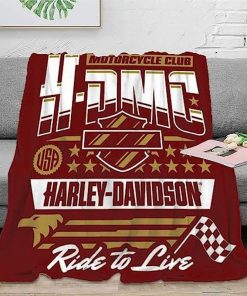 Harley Davidson Motorcycle Blanket NAMA540