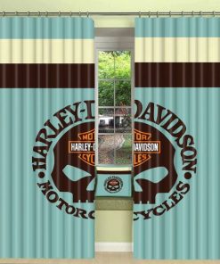Harley Davidson Curtain Design 3D Full Printed NABB386