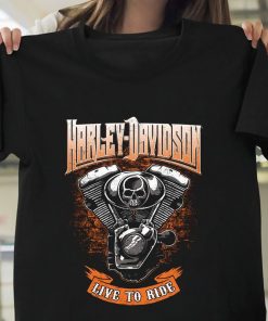 Harley Davidson Motorcycles Skull T-shirt, Crew-neck Sweatshirt, Hoodie, Tank Top, V-neck T-shirt Design 2D Full Printed Sizes S - 5XL - NAMA70