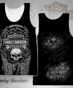 Harley Davidson Tank Top Design 3D Full Printed Sizes S - 5XL - NAQA558F