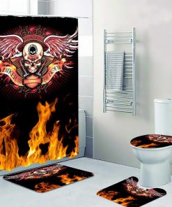 Harley Davidson Motorcycle Bathroom Decor Set M91426BB