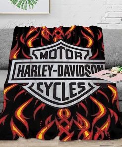 Harley Davidson Motorcycle Blanket NAMA509