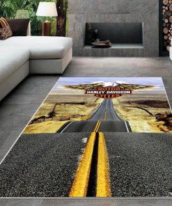 Harley Davidson Motorcycle Rug Home Floor Decor NALA44