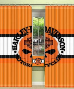 Harley Davidson Curtain Design 3D Full Printed NABB385