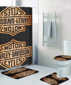Harley Davidson Motorcycle Bathroom Decor Set NAAL76BB