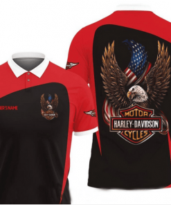 Harley Davidson Custom Name Polo Design 3D Full Printed Sizes S - 5XL NABB116