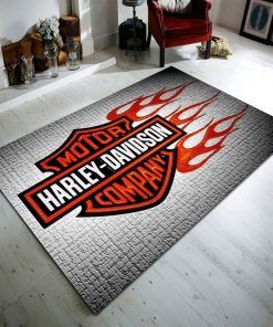 Harley Davidson Motorcycle Rug Home Floor Decor NAMA339