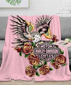 Harley Davidson Motorcycle Blanket NABC184